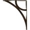 Ekena Millwork Galveston Wrought Iron Bracket, (Triple center brace), Antiqued Pale Gold 2"W x 10"D x 12"H BKTM02X10X12TGLAPG - alternate 5